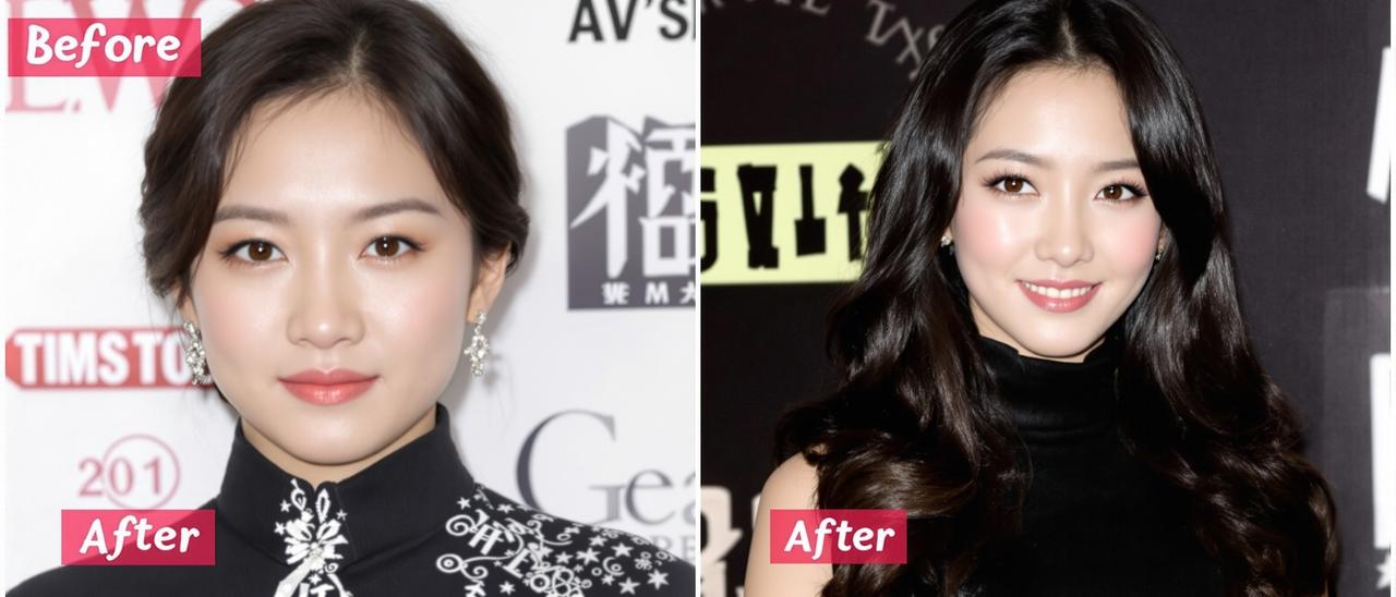 明星整容前后大对比